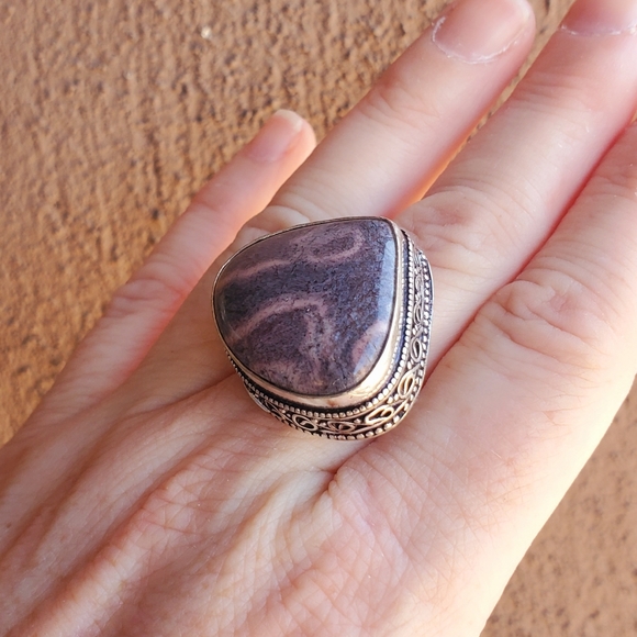 New Mookaite Jasper 925 Silver Ring. - Picture 8 of 16